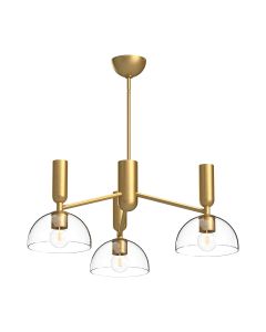 Jude 3 lt Chandelier - Brushed Gold