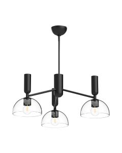 Jude 3 lt Chandelier - Matte Black
