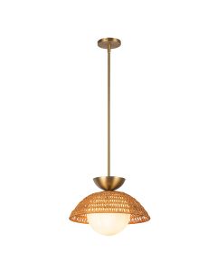 Perth 1 lt Pendant - Brushed Gold