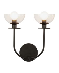 Sylvia 2 lt Wall Light - Matte Black