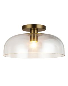 Sylvia 1 lt Semi Flush - Brushed Gold