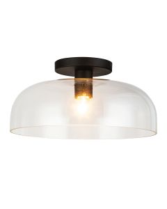 Sylvia 1 lt Semi Flush - Matte Black