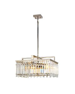Aries 4 Light Large Chandelier - Polished Nickel