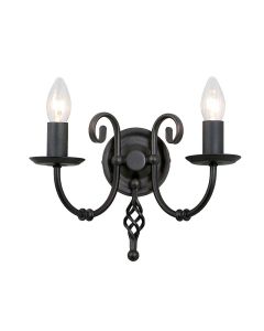 Artisan 2 Light Wall Light - Black