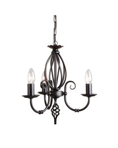 Artisan 3 Light Chandelier - Black