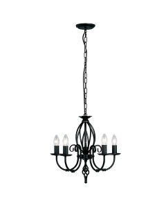 Artisan 5 Light Chandelier - Black