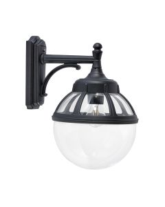 Bologna 1 Light Down Wall Light - Black
