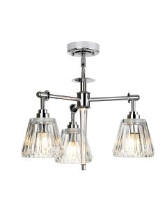 Agatha 3 Light Pendant - Polished Chrome