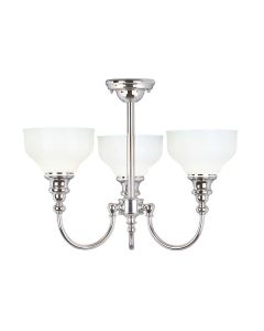 Cheadle 3 Light Semi-Flush - Polished Chrome