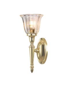 Dryden 1 Light Wall Light - Polished Brass