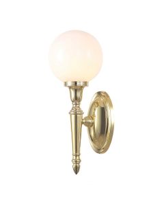 Dryden 1 Light Wall Light Bathroom - Polished Brass