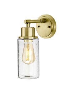 Morvah 1 Light Wall Light - Brushed Brass