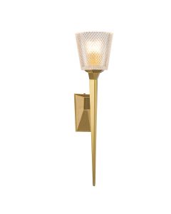 Verity 1 Light Wall Light - Brushed Brass
