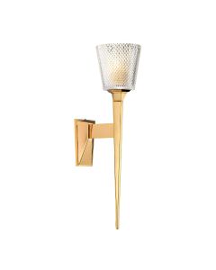 Verity 1 Light Wall Light - Polished Gold