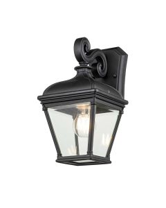 Bayview 1 Light Medium Wall Lantern - Black