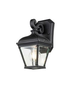 Bayview 1 Light Small Wall Lantern - Black