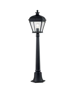 Bayview 1 Light Medium Pillar Lantern - Black