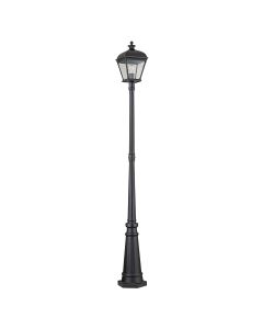 Bayview 1 Light Lamp Post - Black