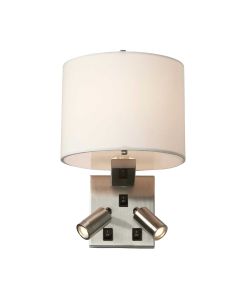 Belmont 3 Light Wall Light - Brushed Nickel