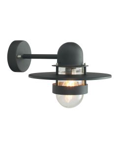 Bergen 1 Light Wall Lantern - Black
