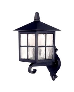 Winchester 1 Light Wall Up Lantern - Black