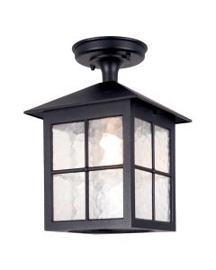 Winchester 1 Light Porch Lantern - Black