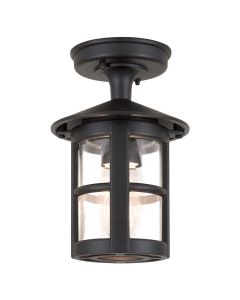 Hereford 1 Light Porch Lantern - Black