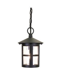 Hereford 1 Light Chain Lantern - Black