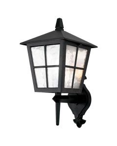 Canterbury 1 Light Wall Up Lantern - Black
