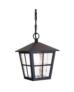 Canterbury 1 Light Chain Lantern - Black