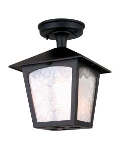 York 1 Light Porch Lantern - Black