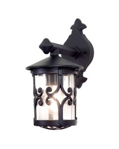 Hereford Wall Down Lantern - Black