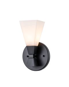 Bowtie 1lt Wall Light - Matte Black