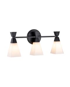 Bowtie 3lt Wall Light - Matte Black