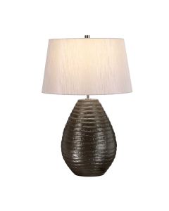 Brunswick 1 Light Table Lamp with Silver Shade