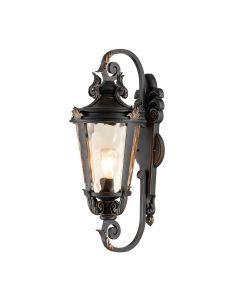 Baltimore 1 Light Large Wall Lantern - Weathered Bronze