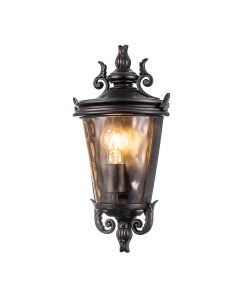 Baltimore 1 Light Medium Half Lantern - Weathered Bronze