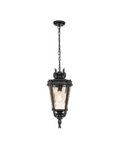 Baltimore 1 Light Large Chain Lantern - Weathered Bronze