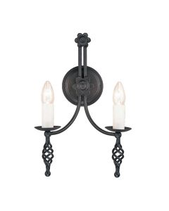 Belfry 2 Light Wall Light - Black