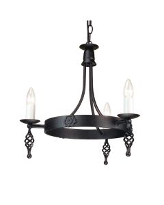 Belfry 3 Light Chandelier - Black