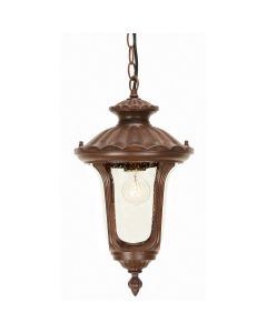 Chicago 1 Light Small Chain Lantern - Rusty Bronze Patina