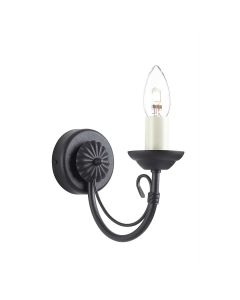 Chartwell 1 Light Wall Light - Black
