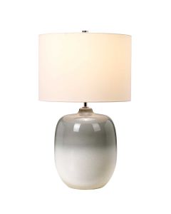 Chalk Farm Table Lamp - Light Grey / Chalk White with Ivory Shade