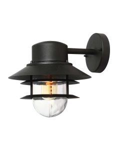Copenhagen 1 Light Wall Lantern - Black