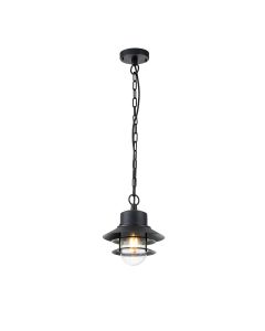 Copenhagen 1 Light Chain Lantern - Black
