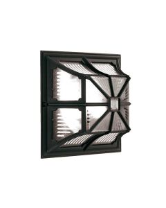 Chapel 1 Light Flush Lantern - Black