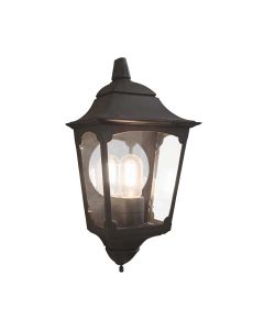 Chapel 1 Light Half Lantern - Black