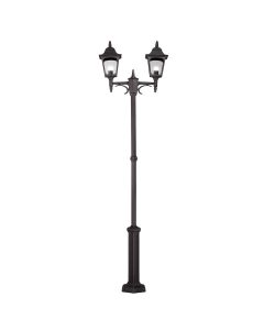 Chapel 2 Light Twin Post - Black