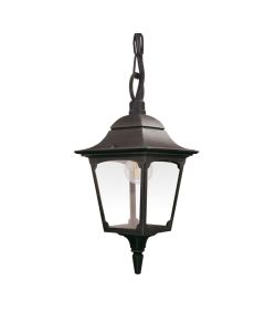 Chapel 1 Light Chain Lantern - Black