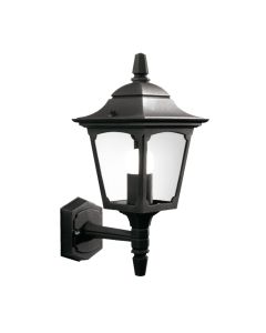 Chapel 1 Light Mini Up Wall Lantern - Black